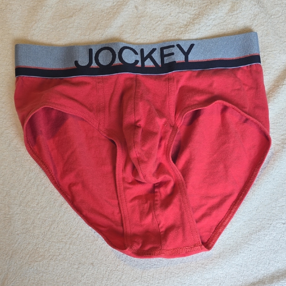 🍆Jockey Men's True Style Red Briefs🍆
